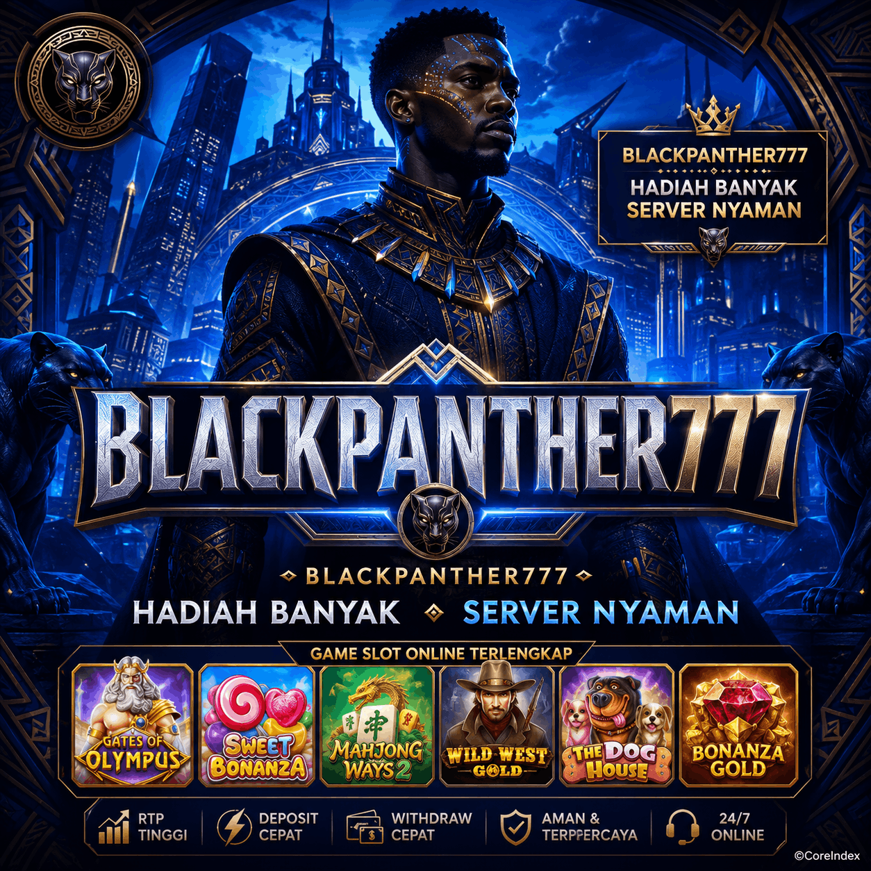 BLACKPANTHER777 ★ Nikmati Pengalaman Game Keberuntungan Penuh Hadiah Setiap Hari by Hey siriusly